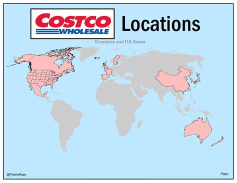 costco wholesale international locations.